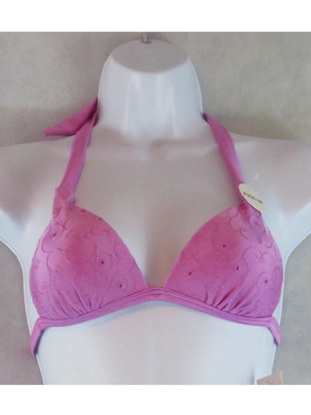 Hula Honey Juniors Push-Up Bikini Swim Top Swimsuit, Lilac Purple